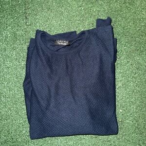 Zara Man Deep Blue Knit Pullover